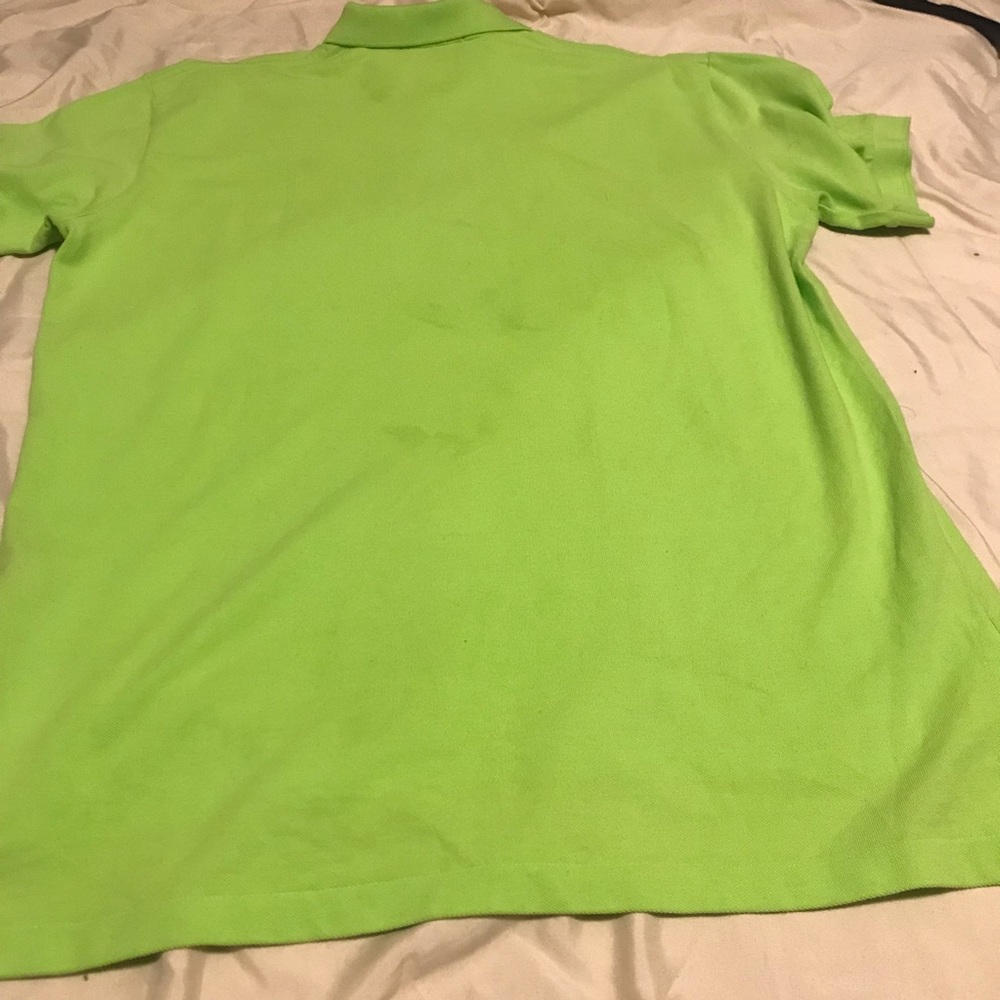 Green polo shirt